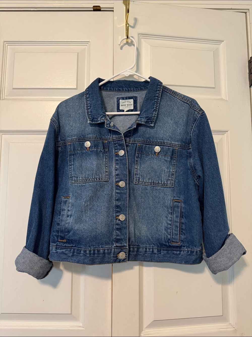 Wax Jean Medium Blue Denim Jacket M